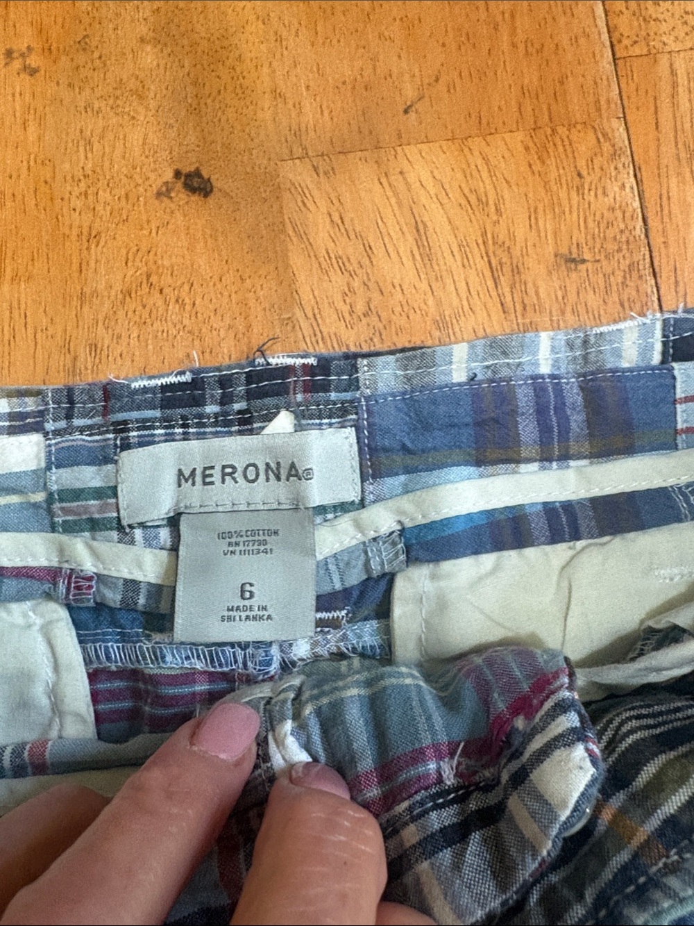 MERONA MADRAS PLAID SKIRT - Picture 4 of 8